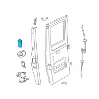 OEM Dodge Ram 2500 Van Handle-Interior Door Diagram - 55034384