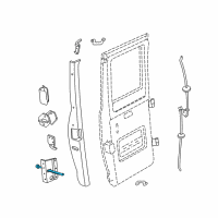 OEM 1988 Dodge B150 Door Check Diagram - 55076253