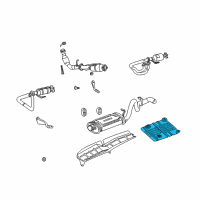 OEM Jeep Wrangler Shield-MUFFLER Diagram - 55395165AA