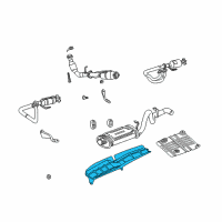 OEM 2002 Jeep Wrangler Shield-MUFFLER Diagram - 55176694AF