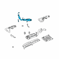 OEM 2004 Jeep Wrangler Converter-Exhaust Diagram - 52059566AC