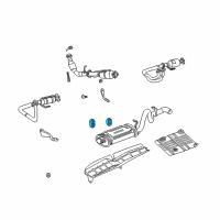 OEM 2002 Jeep Wrangler ISOLATOR-Exhaust Diagram - 52101035