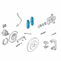 OEM 2002 Chevrolet Impala Rear Pads Diagram - 18042417