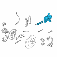 OEM Pontiac Grand Prix Caliper Diagram - 88965667