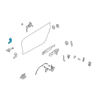 OEM Nissan GT-R Hinge-Front Door RH Diagram - 80401-JF00A