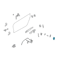 OEM 2015 Nissan GT-R Female DOVETAIL, RH Diagram - 80524-JF00A