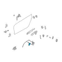 OEM 2008 Nissan 350Z Auto Door Lock Actuator, Front Left Diagram - 80553-AL510