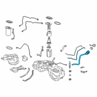 OEM 2021 Lexus IS300 PIPE SUB-ASSY, FUEL Diagram - 77201-53140