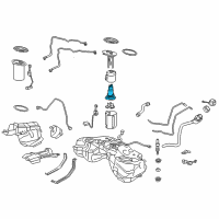 OEM 2015 Lexus IS250 Fuel Pump Assembly W/Filter Diagram - 23220-31480