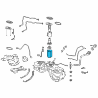 OEM 2016 Lexus GS450h Fuel Sub Tank No1 Diagram - 77131-30063