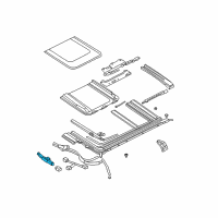 OEM 2001 Kia Optima Motor Assembly-Sunroof Diagram - 8163138000