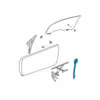 OEM Chrysler Channel-Front Door Glass Rear Diagram - 4880067AG