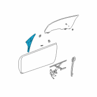 OEM 2002 Chrysler Sebring WEATHERSTRIP-Front Door Diagram - 5056018AD