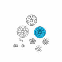 OEM 2002 Toyota Highlander Wheel Diagram - 42611-48010