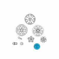 OEM 2005 Toyota Highlander Center Cap Diagram - 42603-30340
