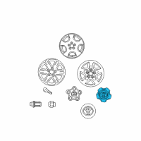 OEM Toyota Center Cap Diagram - 42603-48030