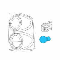 OEM Dodge Ram 1500 Bulb Diagram - L003057K