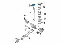 OEM Chrysler Pacifica Mount-Rear Shock Diagram - 68442258AA