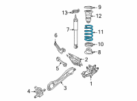 OEM 2020 Chrysler Voyager Spring-Rear Coil Diagram - 68323236AA