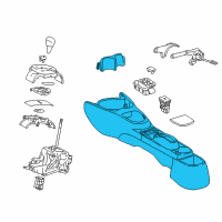 OEM Toyota Yaris Console Diagram - 58910-52120-C0