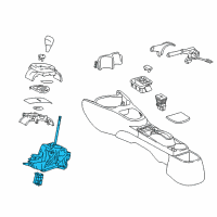 OEM 2014 Toyota Yaris Shifter Assembly Diagram - 33560-52471