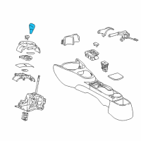 OEM 2014 Toyota Yaris Shift Knob Diagram - 33504-52160-C0