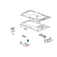 OEM 2004 Chevrolet Suburban 2500 Sunroof Switch Diagram - 15089942