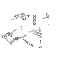 OEM 1990 Cadillac Fleetwood Upper Control Arm Upper Bushing Diagram - 14020223