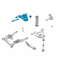 OEM 1993 Buick Roadmaster Front Upper Control Arm Assembly (Rh) Diagram - 12524201