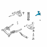 OEM 1992 Chevrolet Astro Steering Knuckle Assembly (Rh) Diagram - 18060687