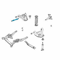 OEM Pontiac Control Arm Shaft Kit Diagram - 14022172