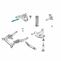OEM 1995 Buick Commercial Chassis Control Arm Shaft Kit Diagram - 14022172