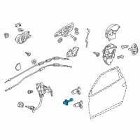 OEM Honda CR-Z Checker, Right Front Door Diagram - 72340-SZT-003