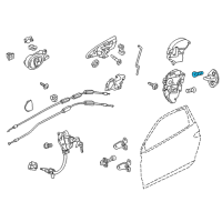 OEM 2015 Honda Odyssey Bolt, Lock Striker Diagram - 90120-SV4-000