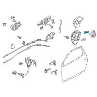 OEM 2011 Acura ZDX Bolt, Lock Striker Diagram - 90120-SV4-000