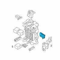 OEM Nissan Leaf Body Control Module Assembly Diagram - 284B1-3NF0A