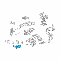 OEM 2009 Pontiac Torrent Heater Core Diagram - 15781482