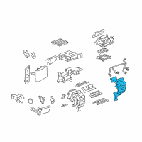 OEM 2008 Chevrolet Equinox Case, A/C Evaporator (RH) Diagram - 19130494
