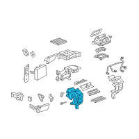 OEM 2007 Chevrolet Equinox Evaporator Case Diagram - 19130495