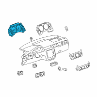 OEM 2013 GMC Yukon Instrument Cluster Diagram - 20958792