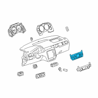 OEM 2012 GMC Yukon Dash Control Unit Diagram - 22866553