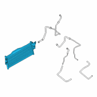 OEM 2017 Nissan Titan XD Oil Cooler Assy-Auto Transmission Diagram - 21606-EZ30A