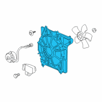 OEM 2012 Acura RL Shroud (Denso) Diagram - 19015-RJA-J01