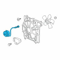 OEM Acura Motor, Cooling Fan Diagram - 19030-RKB-003