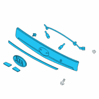 OEM Kia Lamp Assembly-License Diagram - 925014D510