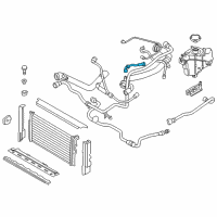 OEM 2018 BMW 330i GT xDrive Radiator Expansion Tank Hose Diagram - 17-12-8-620-944