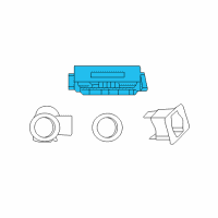 OEM 2018 Dodge Challenger Module-Parking Assist Diagram - 68316627AD