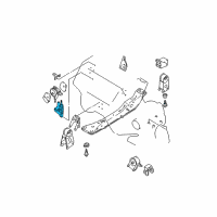 OEM 1999 Infiniti I30 Bracket-Engine Mounting, R Diagram - 11231-31U0A