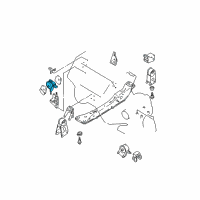 OEM 2001 Nissan Maxima Engine Mounting Insulator, Front Diagram - 11210-2Y00A