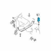 OEM 2000 Nissan Maxima Engine Mounting, Rear Diagram - 11320-2Y101